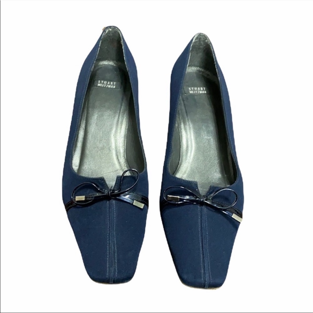 Stuart Weitzman Blue Kitten Heel Pumps Size 6.5